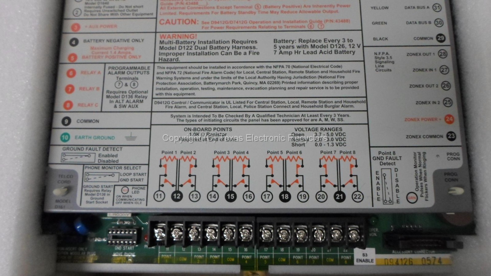 Bosch D9412G Digital Alarm Communicator Transmitter