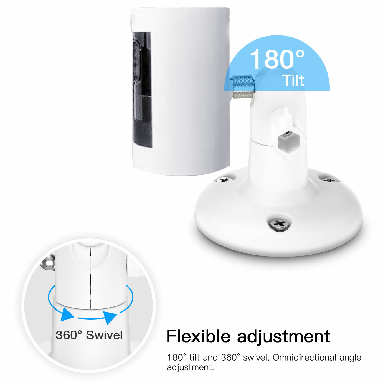 HOLACA Wall Mount for Ring Stick Up Cam Battery/ Elite HD Security Camera 3pack
