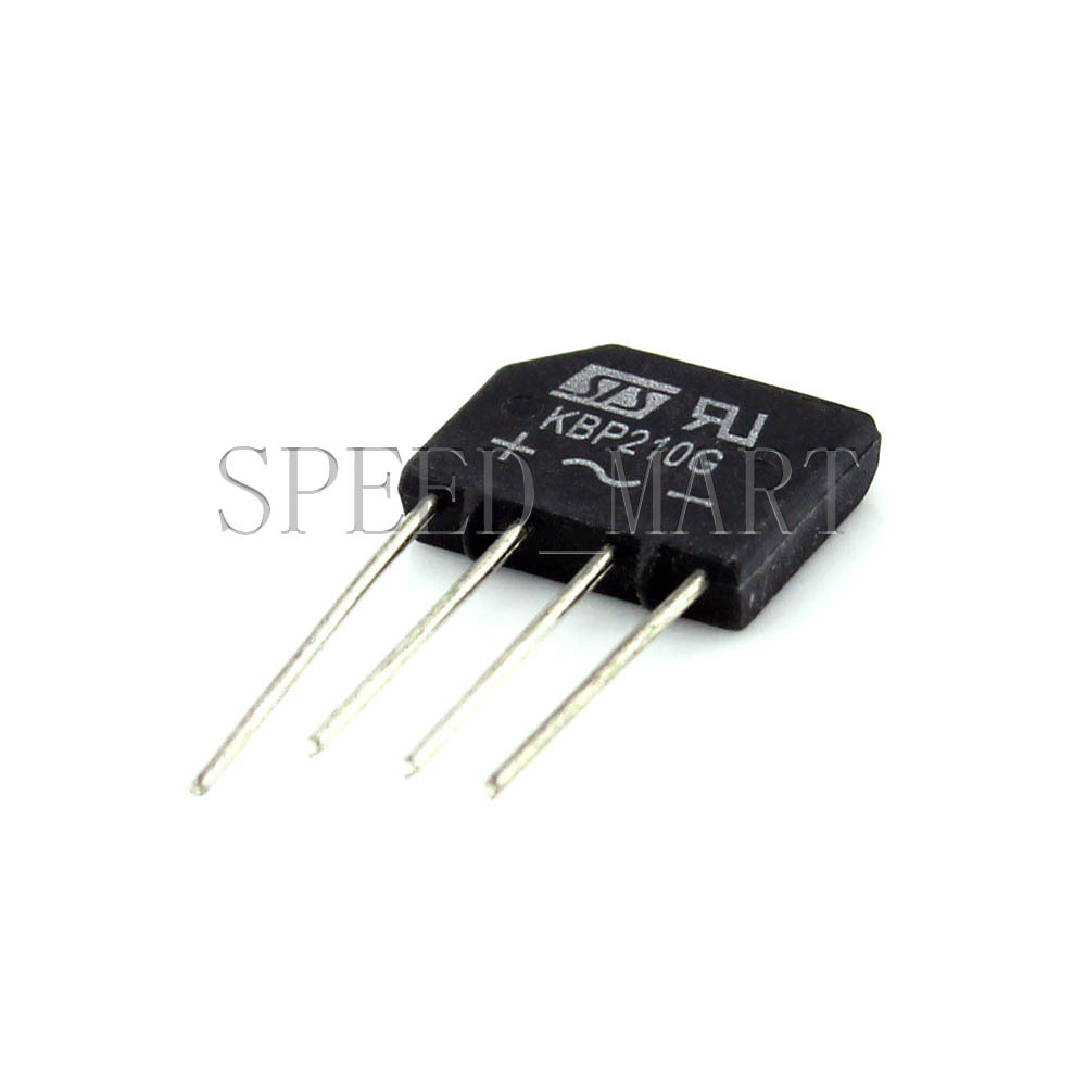 10 pcs KBP210 Bridge Rectifier Gleichrichter 1000V AC change DC 2A KBP-210