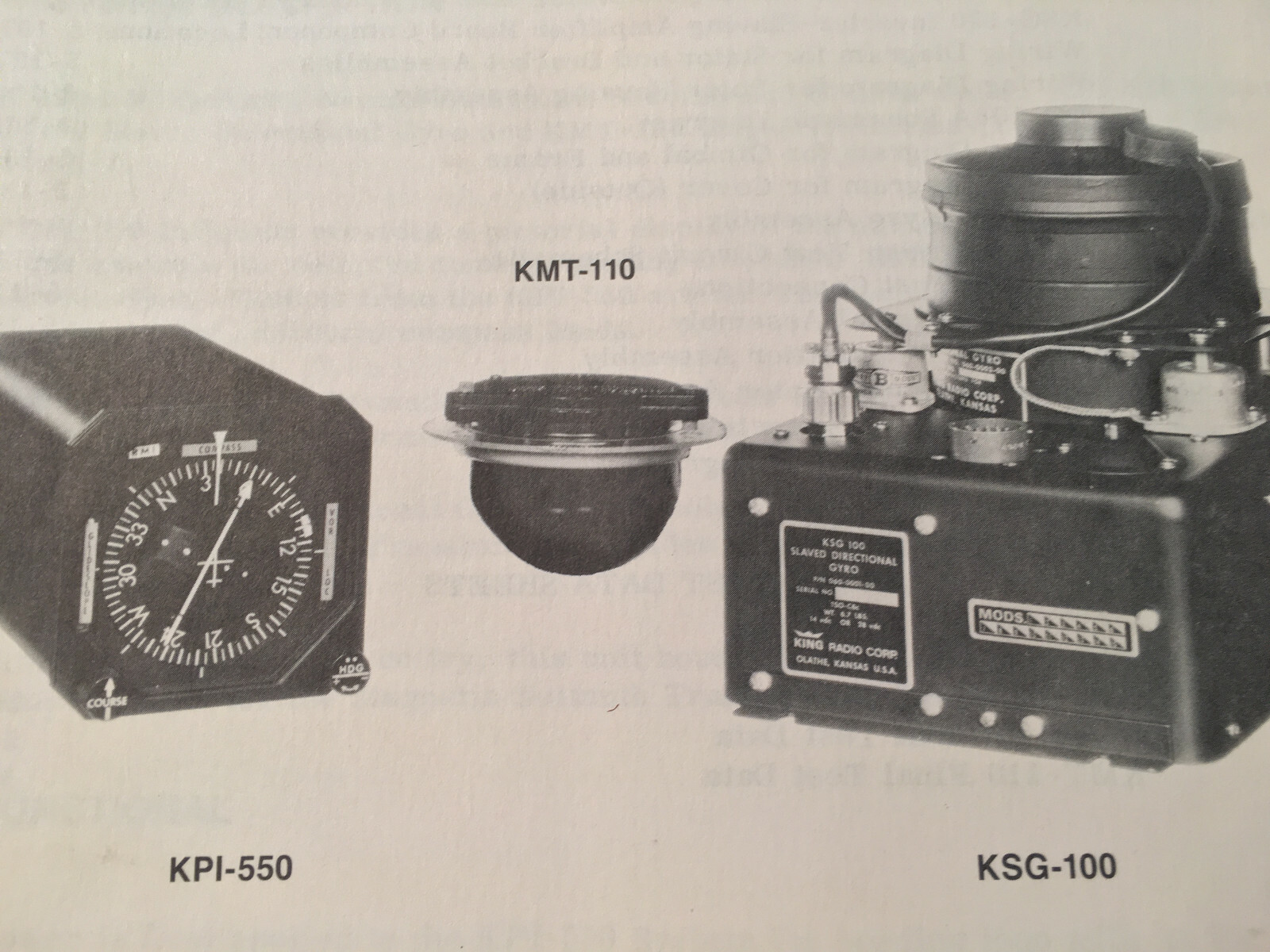 King KPI-550, KMT-110 & KSG-100 Pictorial Navigation System Install Manual
