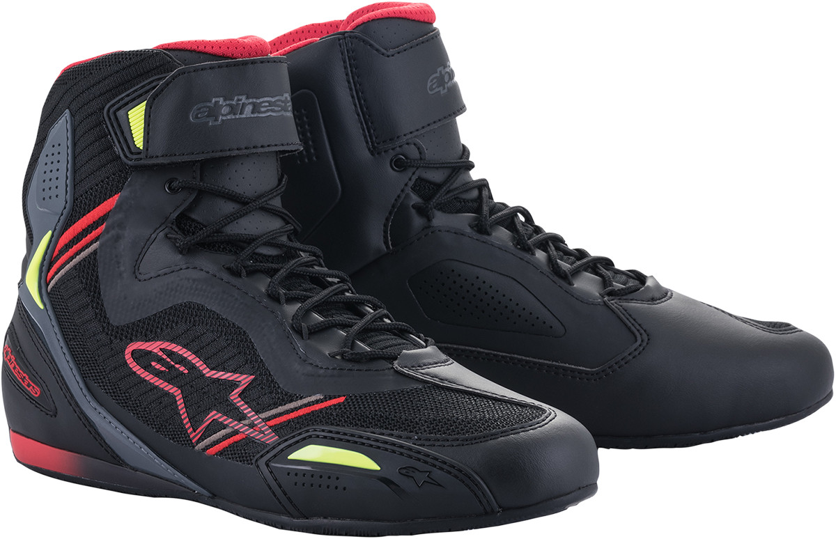 Alpinestars Faster-3 Rideknit Shoes 13 Black/Red/Yellow 251031913613-13