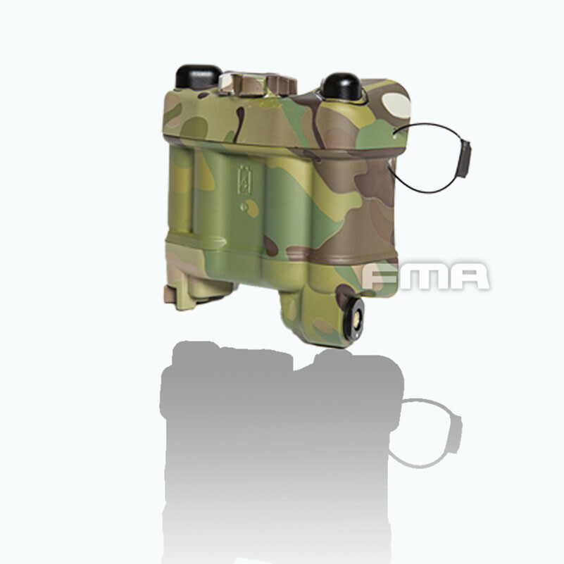 FMA PVS31 IR Infrared Strobe Helmet Battery Storage Case Box & L Cable AOR1