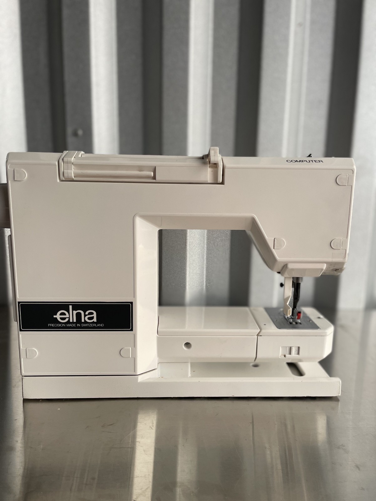 Elna 6000 Computer Precision Switzerland Sewing Machine hard & soft Case & Pedal