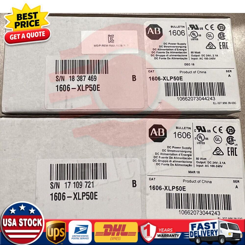 New In Box Allen-Bradley 1606-XLP50E POWER SUPPLY 1606XLP50E Fast Shipping