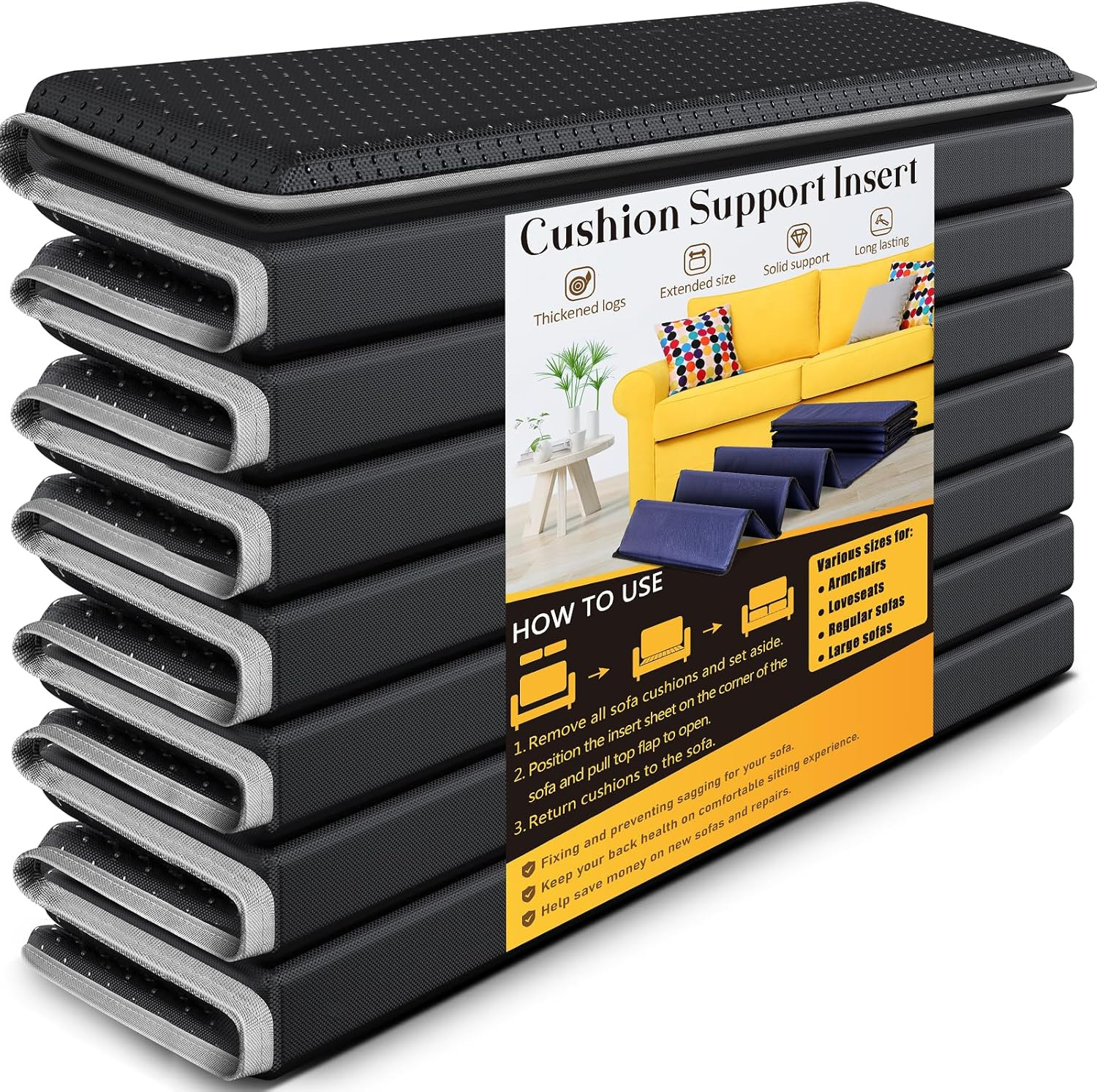 Heavy Duty Couch Cushion Support Board for Sagging Sofa, 21.5''X70'' Extra Thick