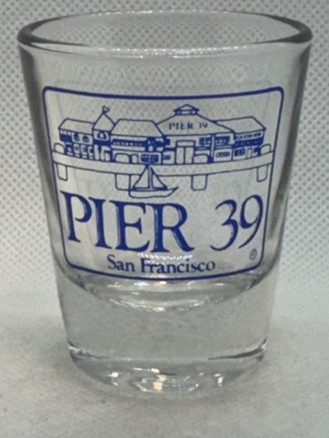 Pier 39 San Francisco Clear Standard Shot Glass