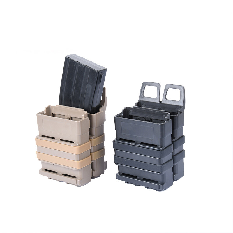 Tactical 5.56 FAST MAG Airsoft Fast Magazine Pouches Holder Fit Molle System