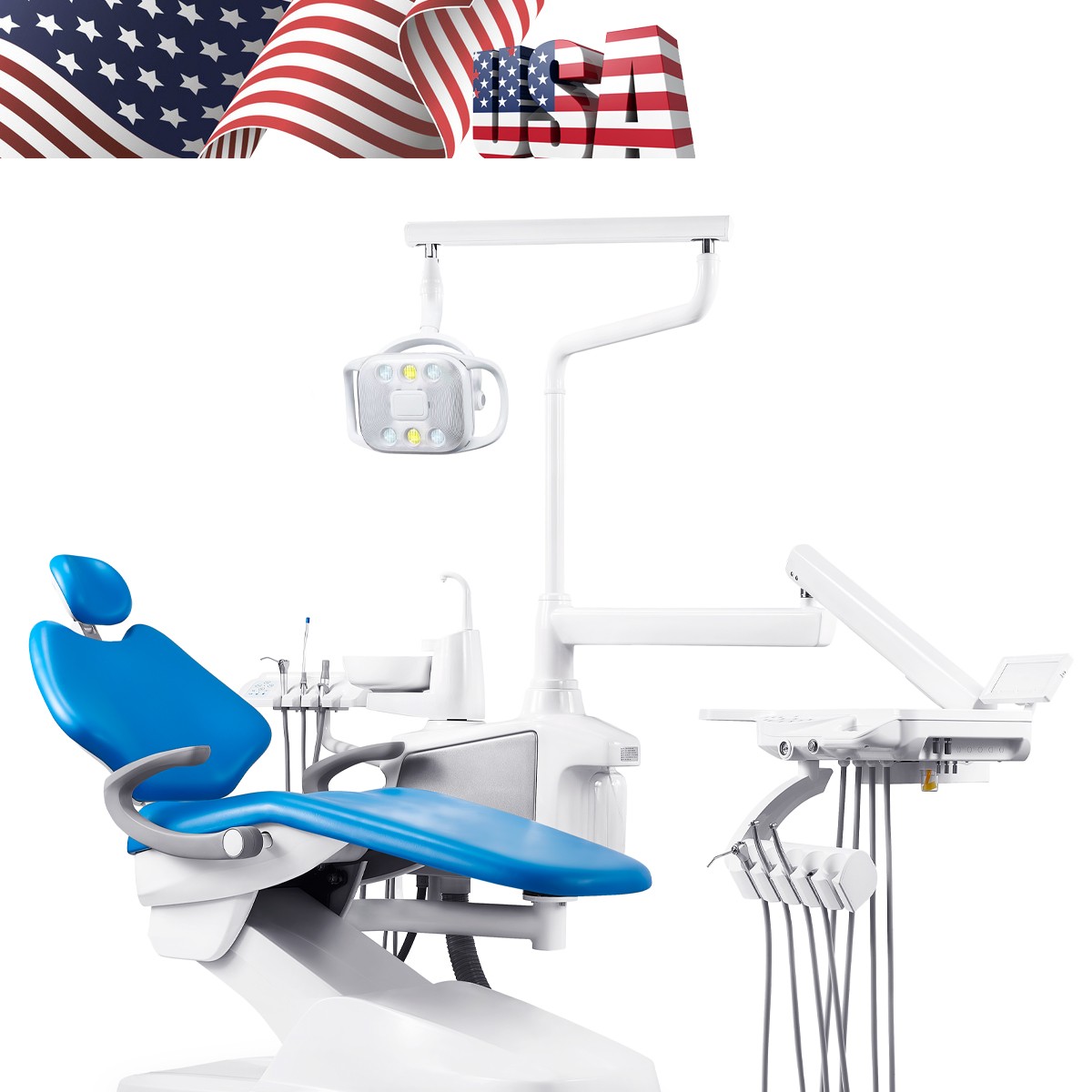 Dental Chair Unit Computer Controlled DC Motor /Dental Delivery Unit System Cart