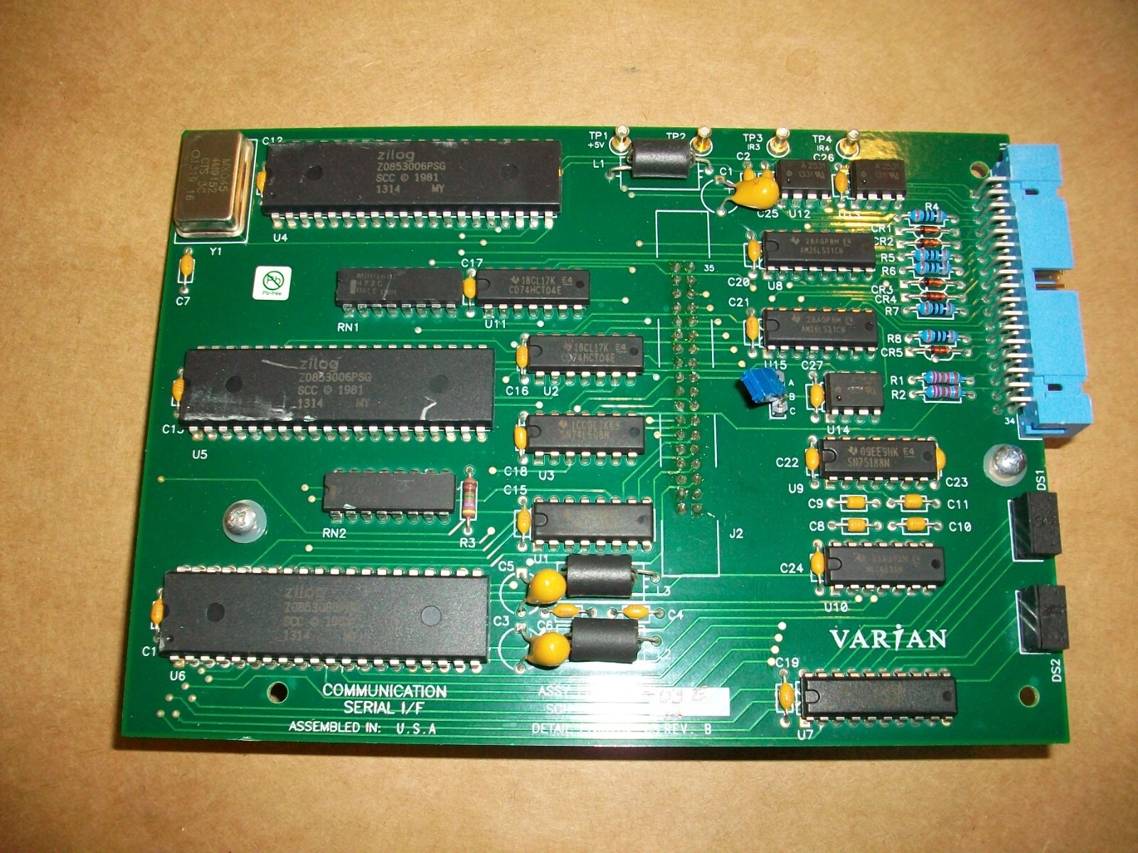 VARIAN 1103780 1103781 1103782 COMMUNICATION PCB