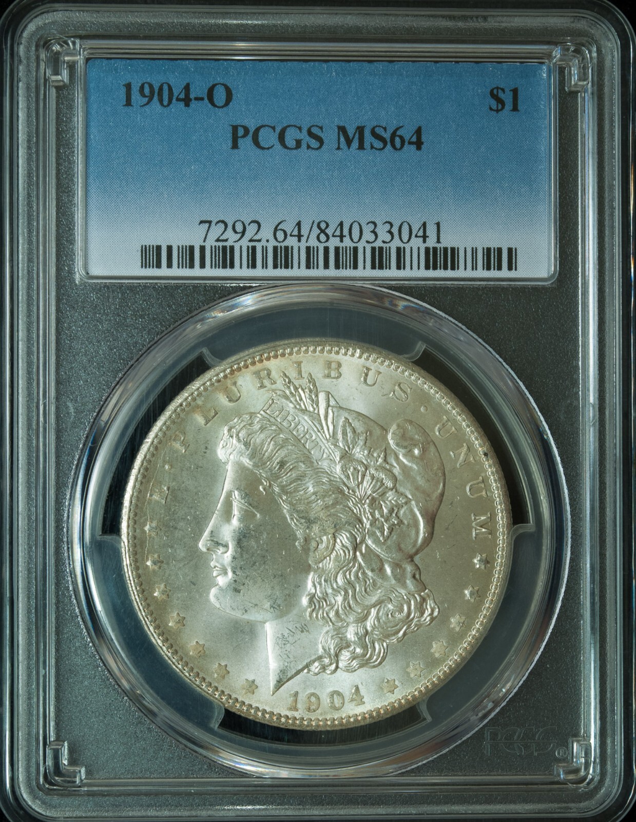 1904-O Morgan Silver Dollar MS 64 Full Reverse Toning
