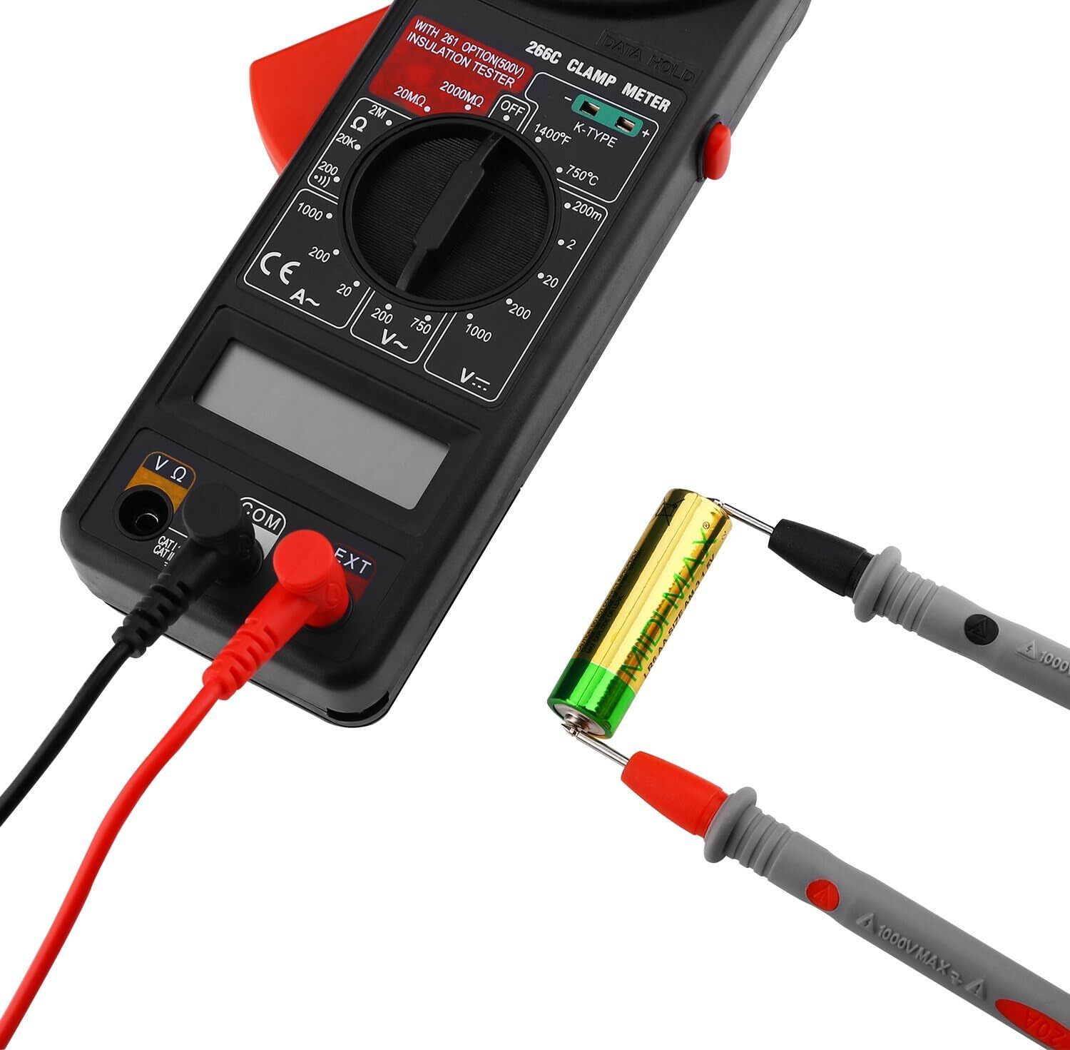 2 Pcs Professional Multimeter Test Leads 1000V 20A Digital Multi Tester Probes