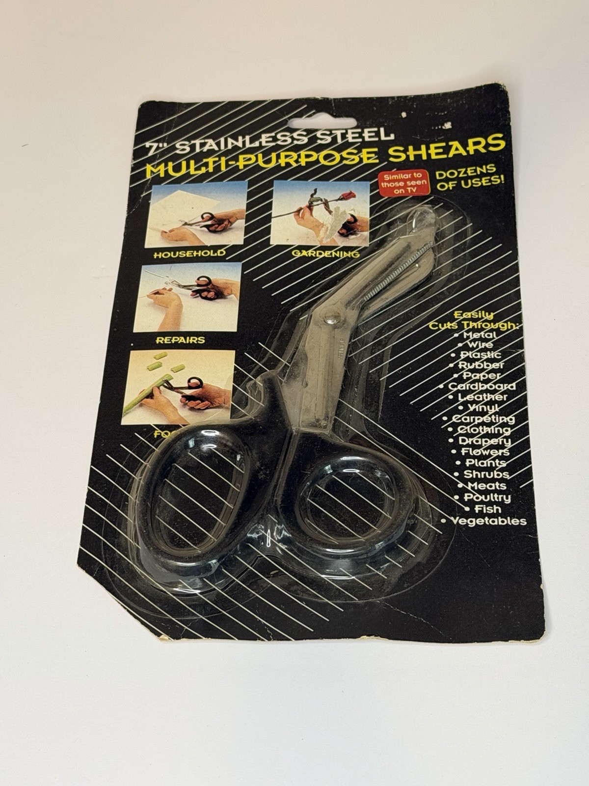 Stainless Steel Kitchen Sharp Scissors Multi-Purpose Utility Shears 7" Long T11
