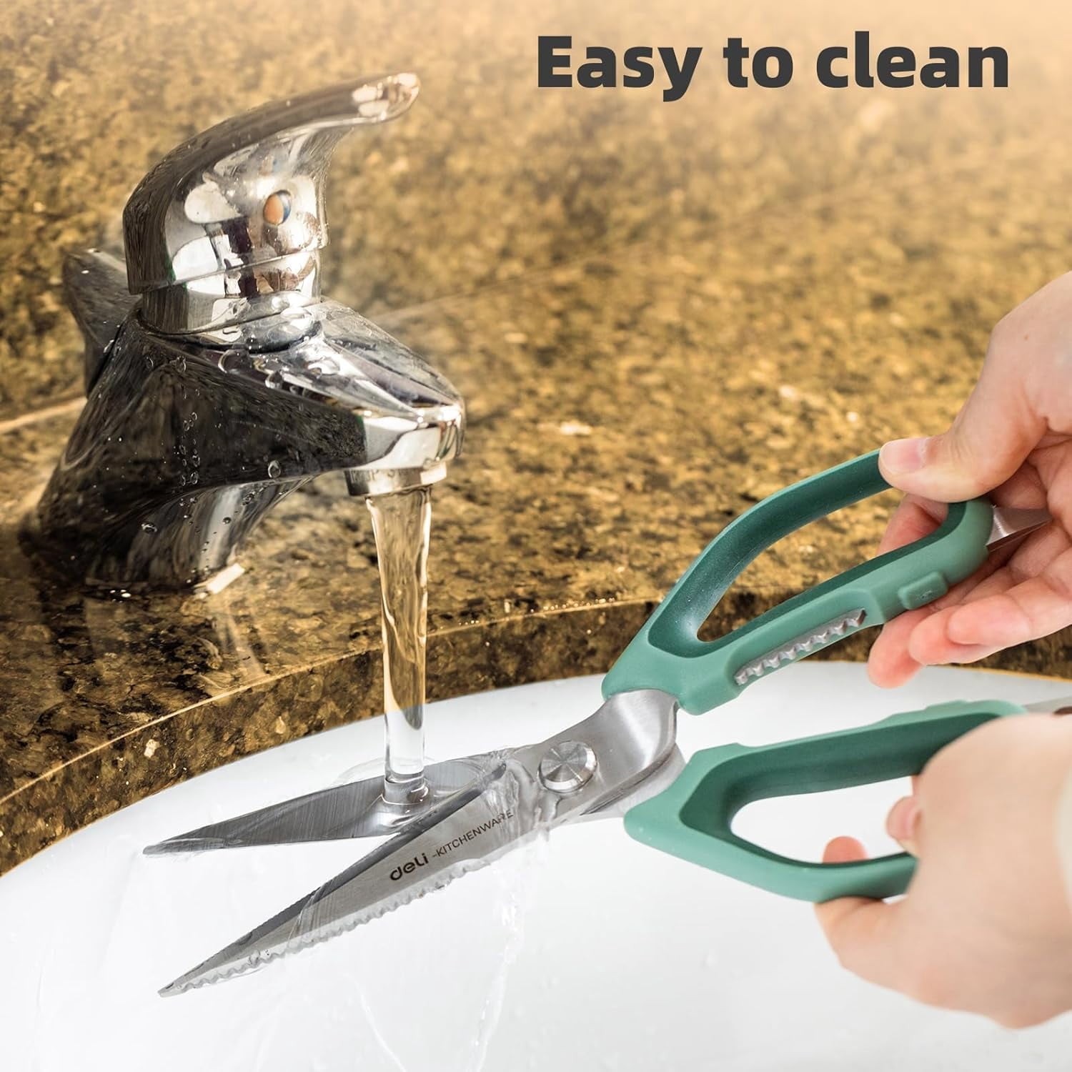 Deli 2 Pack Kitchen Scissor 5 in 1