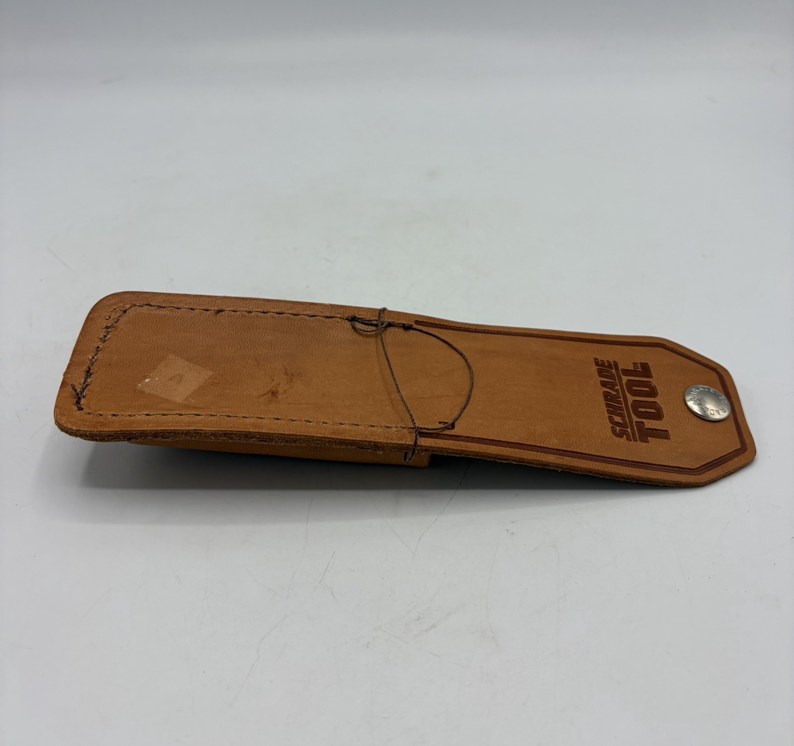 New Schrade Tool Tan Leather Sheath (No Knife)