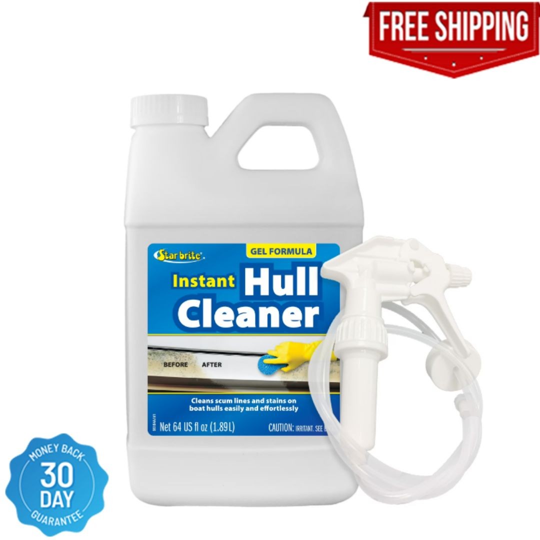 STAR BRITE Instant Hull Cleaner - Gel Spray Formula Clings to Vertical Surfaces