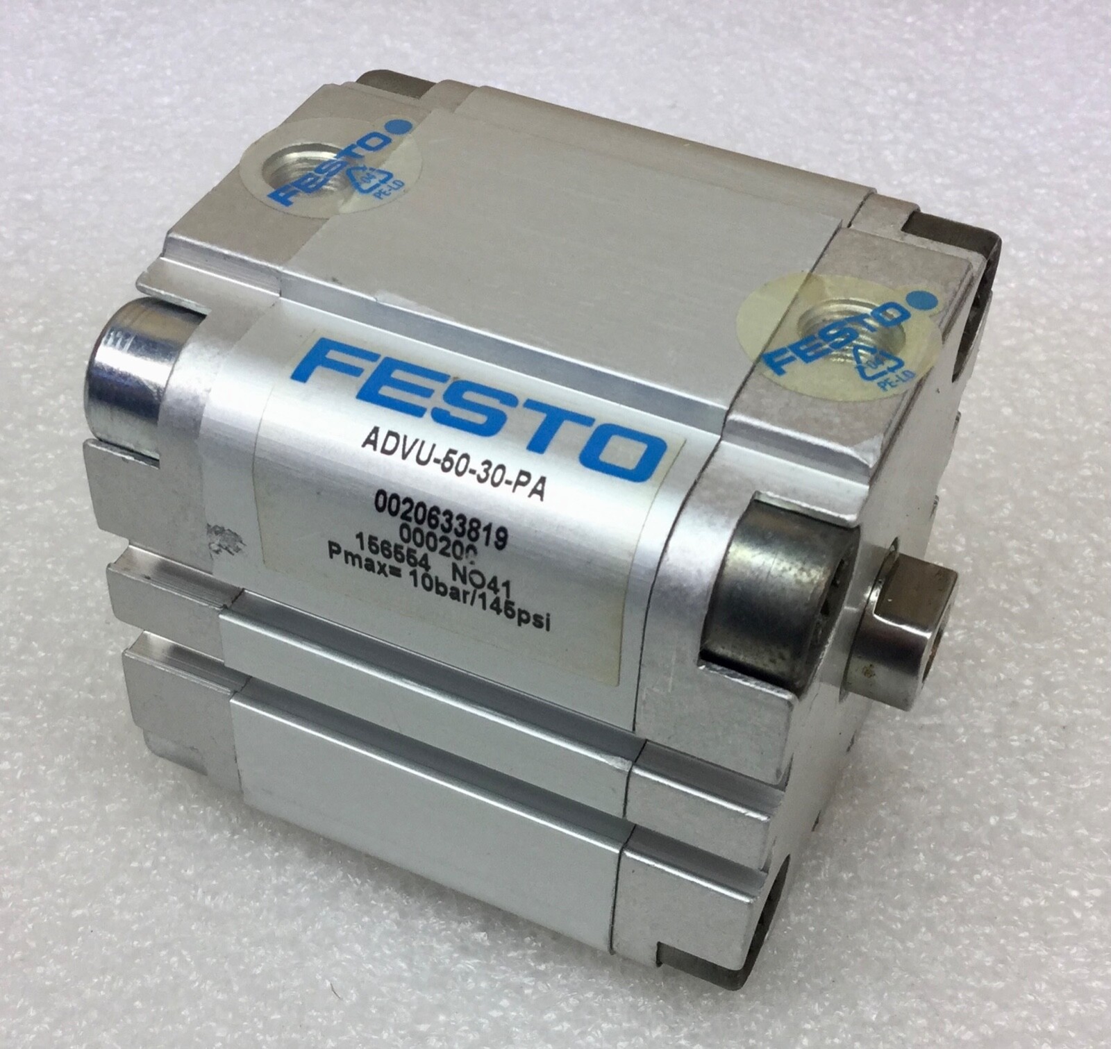 FESTO 156554 ADVU-50-30-P-A COMPACT CYLINDER 30MM STROKE NEW CONDITION NO BOX