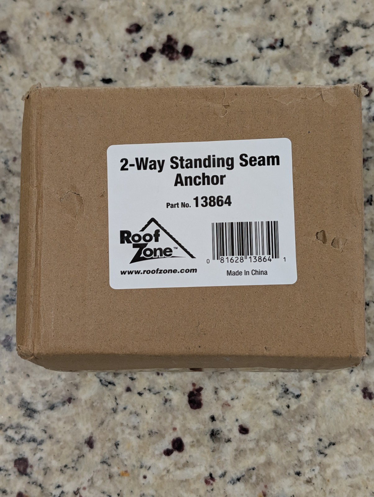 Roof Zone 2-Way Standing Seam Anchor Clamp Tie Down  PART No. 13864 New