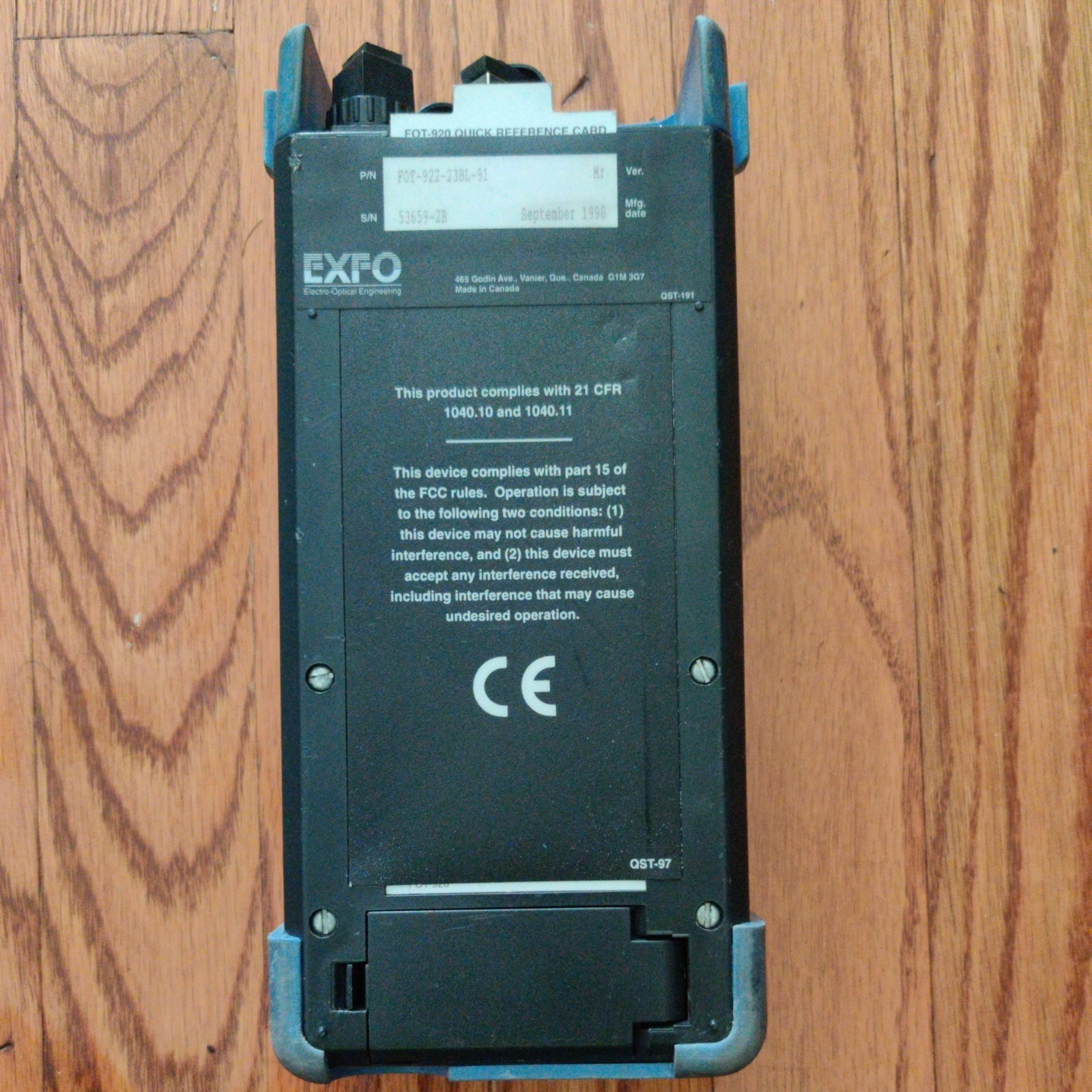 Exfo Maxtester FOT-922-23BL-91