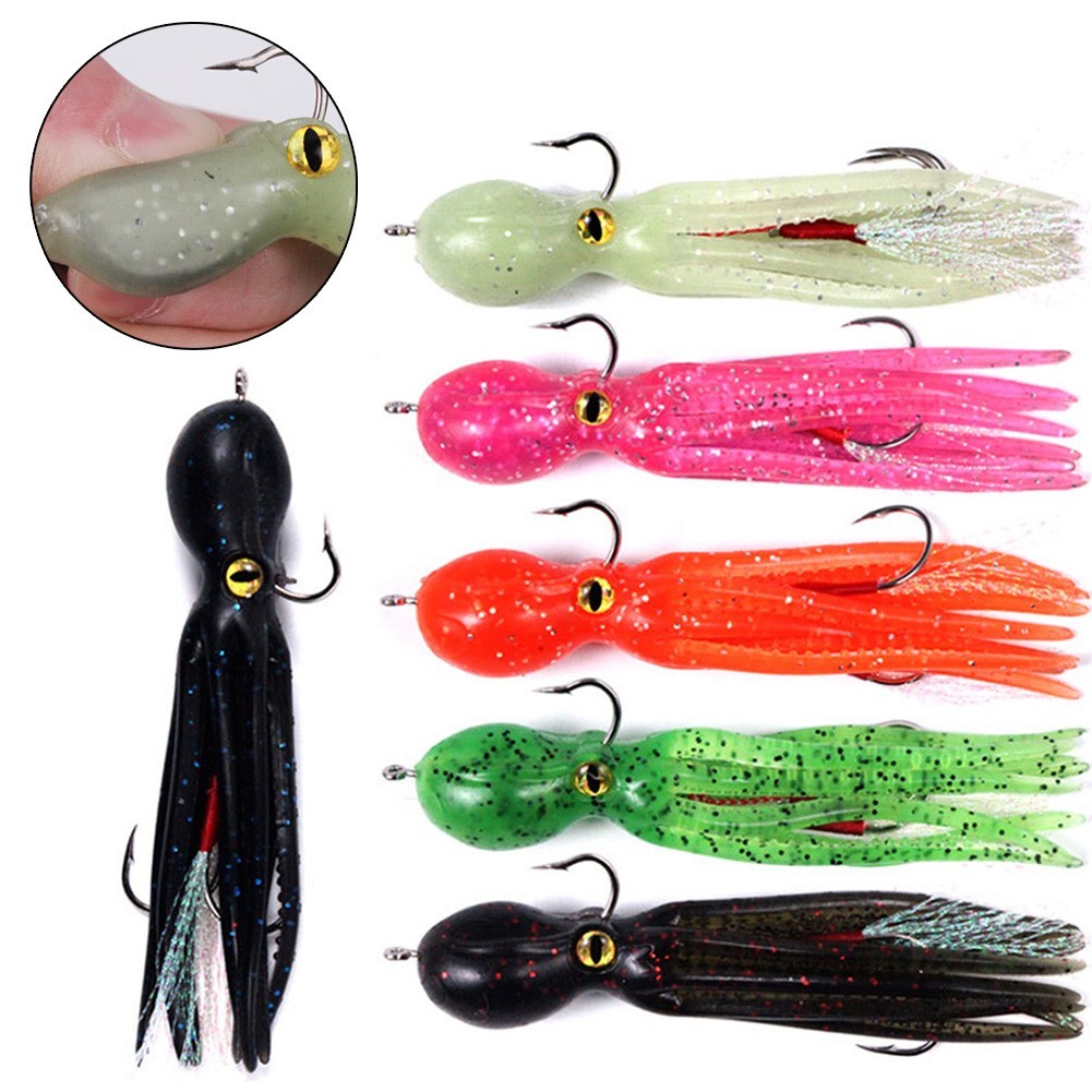 Bait Squid Fishing Lure Fishing Tackle Saltwater Sea Lure Soft Squid Lure