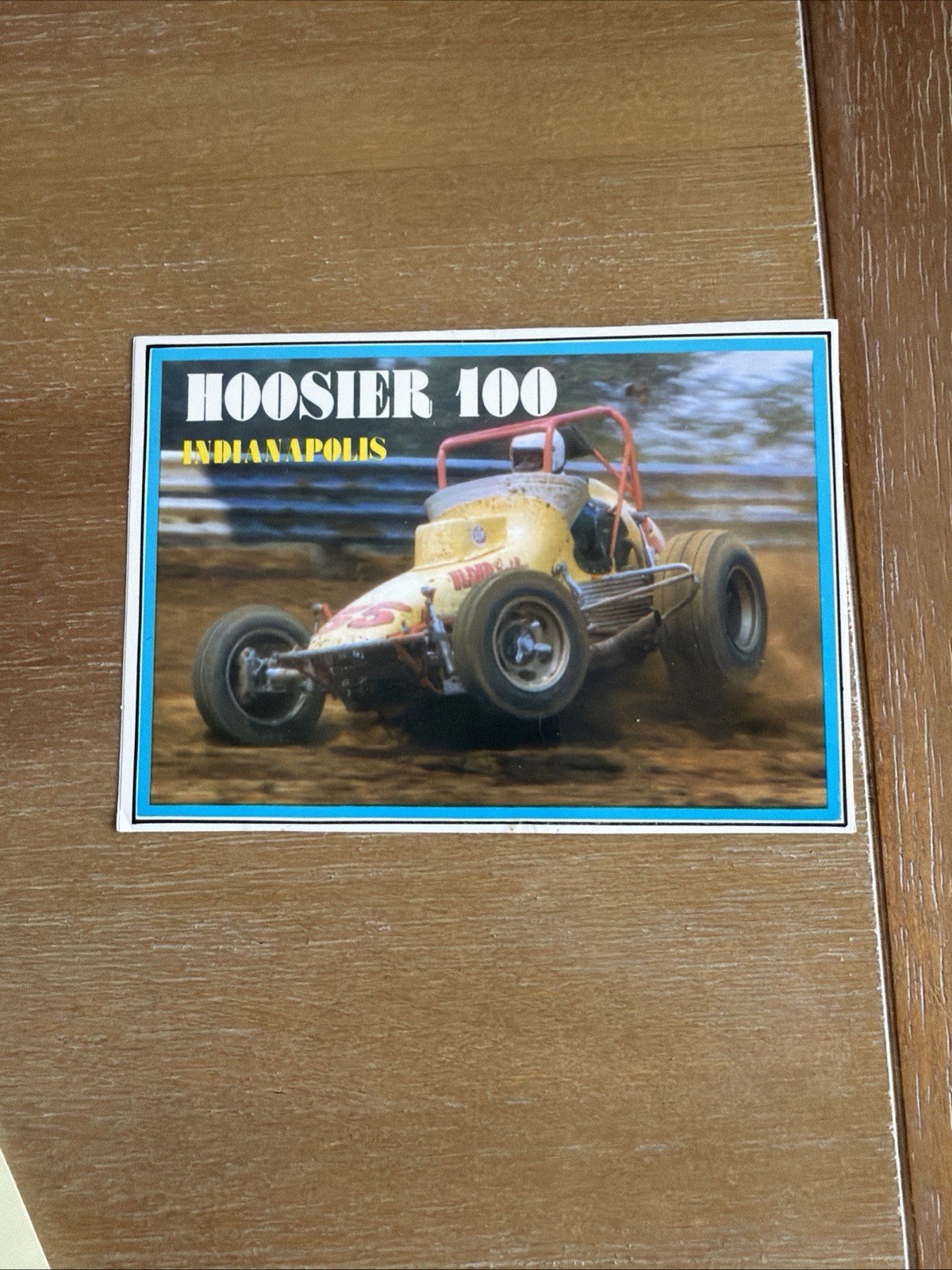 vtg Hoosier 100 Indianapolis Outlaws Dirt track Race car #55 decal sticker photo