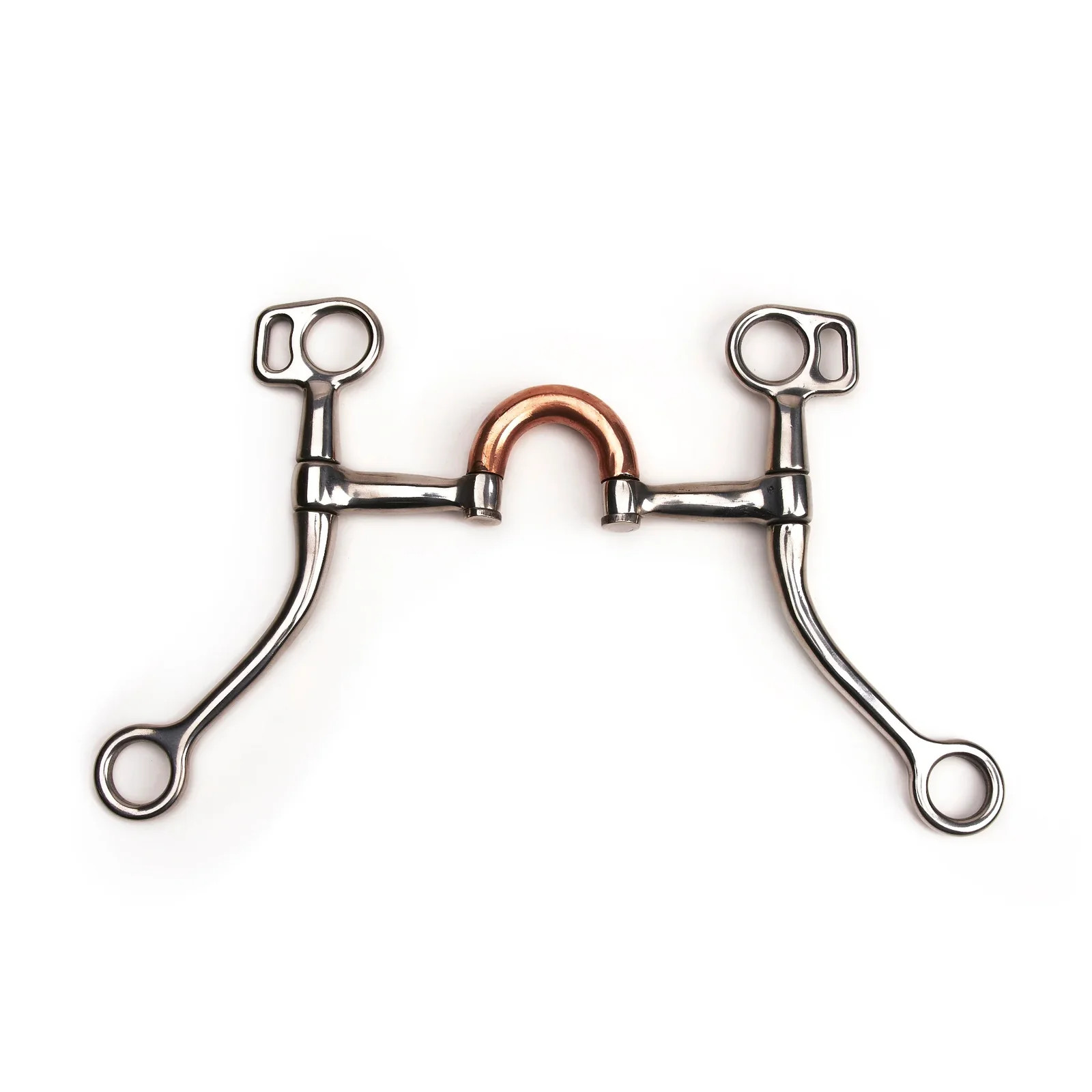 Shires Stainless Steel Correction Port Bit with Copper Port - Western Horse Bit