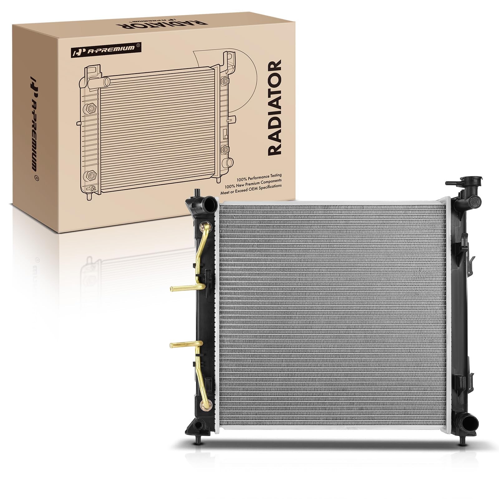 Coolant Radiator w/ Trans Oil Cooler for Optima 16-20 L4 2.0L Auto 25310C1250
