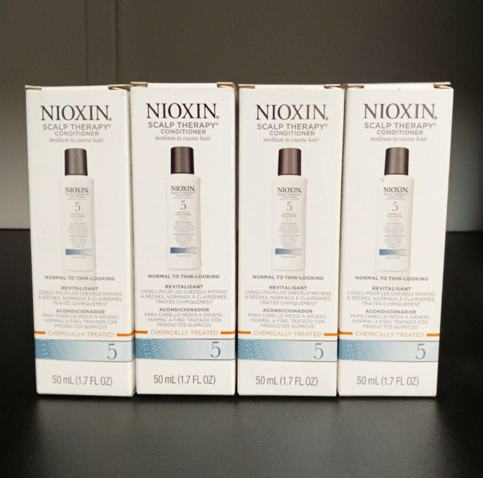 Nioxin System 5 Scalp Therapy Conditioner 1.7 oz / 50 ml TRAVEL SIZE (PACK OF 4)