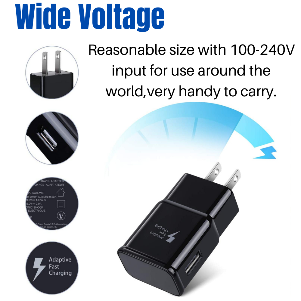 For Samsung Android Fast Wall Charge Power Adapter Type USB-C Charger Cable 4ft