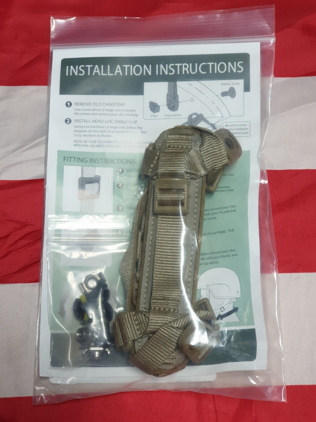 ACH/ECH Improved Retention System H-Nape Helmet Chin Strap Full SET