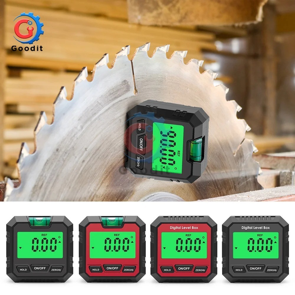 LCD Magnetic Digital Level Box Gauge Angle Meter Finder Protractor Inclinometer