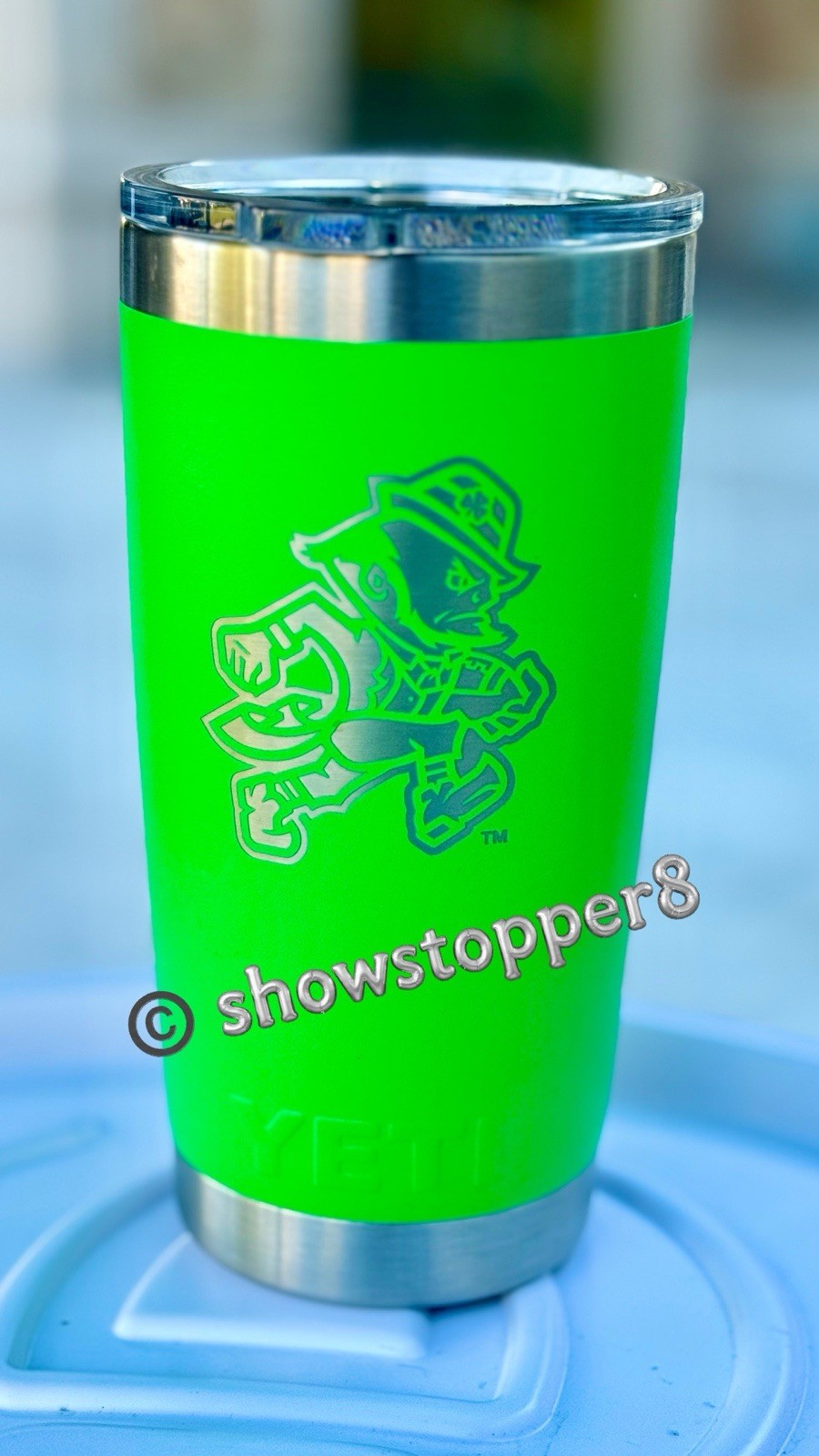 Notre Dame Irish Yeti Tumbler RARE Green Limited Edition - @ Green-out Game 2025