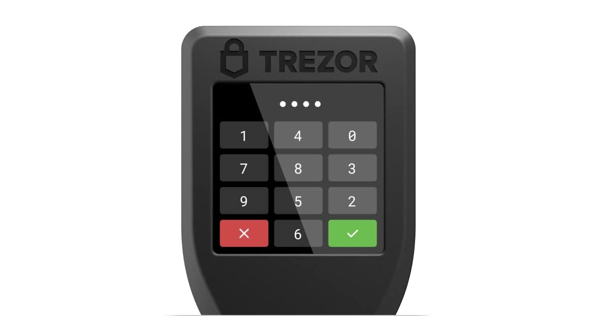 Trezor - Model T - Advanced Crypto Hardware Wallet with LCD Touch Screen - Black