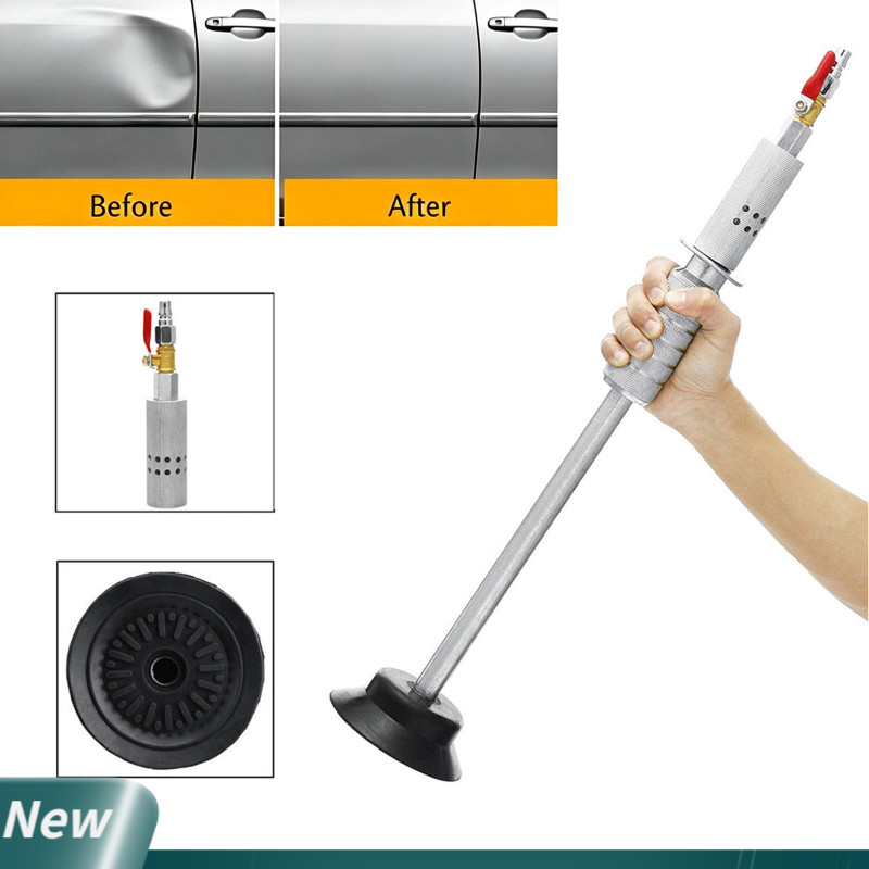 Auto Car Body Repair Suction Cup Slide Tool Hammer Kit Air Pneumatic Dent Puller