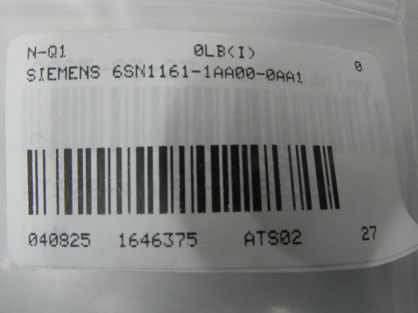 Siemens 6SN1161-1AA00-0AA1 Bus Extension