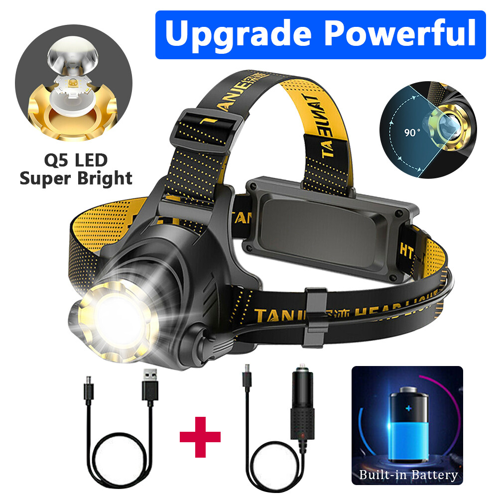 Rechargeable 990,000 LM LED Tactical Headlight with Multifunctional Features