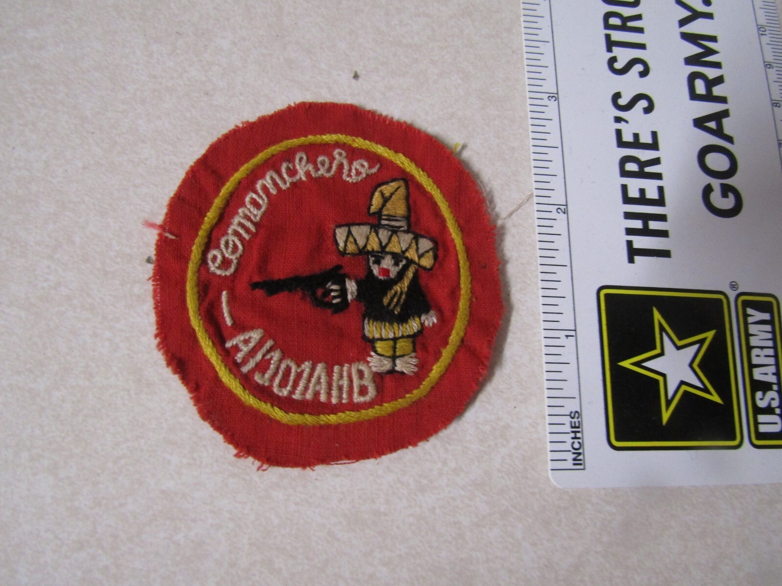 MILITARY PATCH OLD VIETNAM ERA COMMANCHERO A/101 AHB