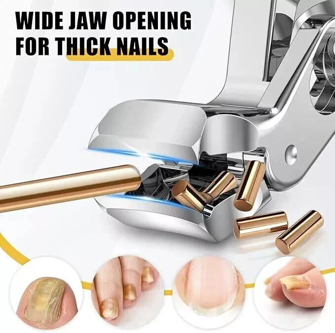 Extra Large Toe Nail Clippers For Thick Nails Heavy Duty Stainless Professionals