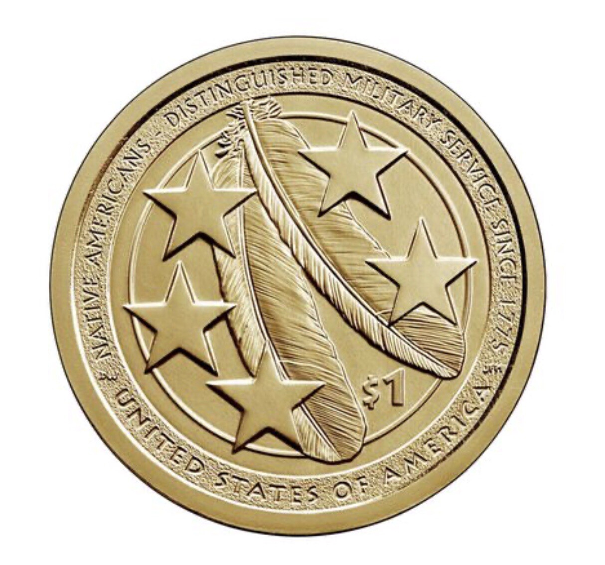 2021 Sacagawea P&D 2 Coin Set $1 Native American Military Coin