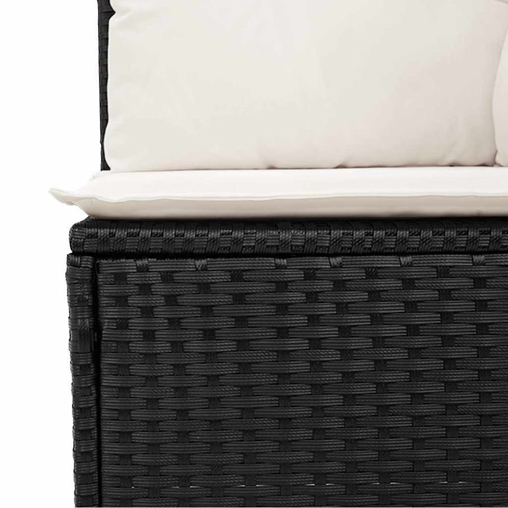 Garden Sofa Set Black