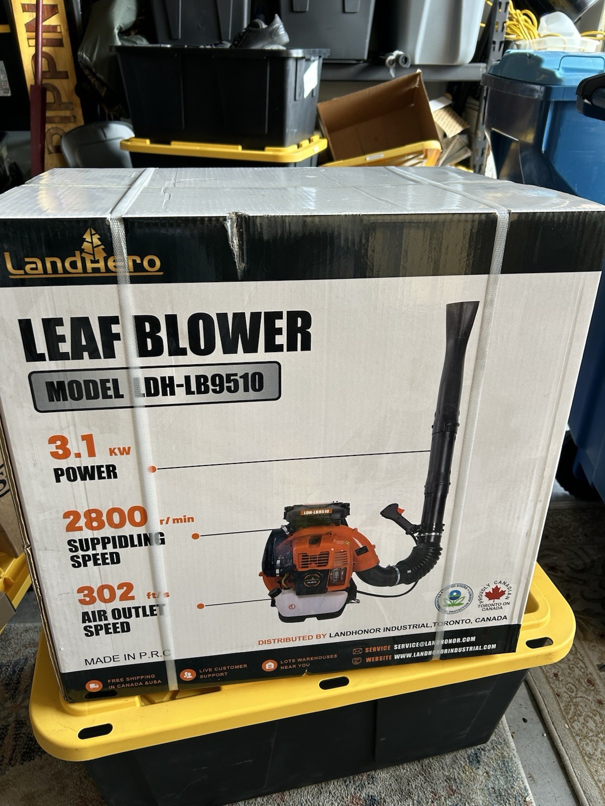 Land Hero Leaf Blower Model Ldh – Lb 9510