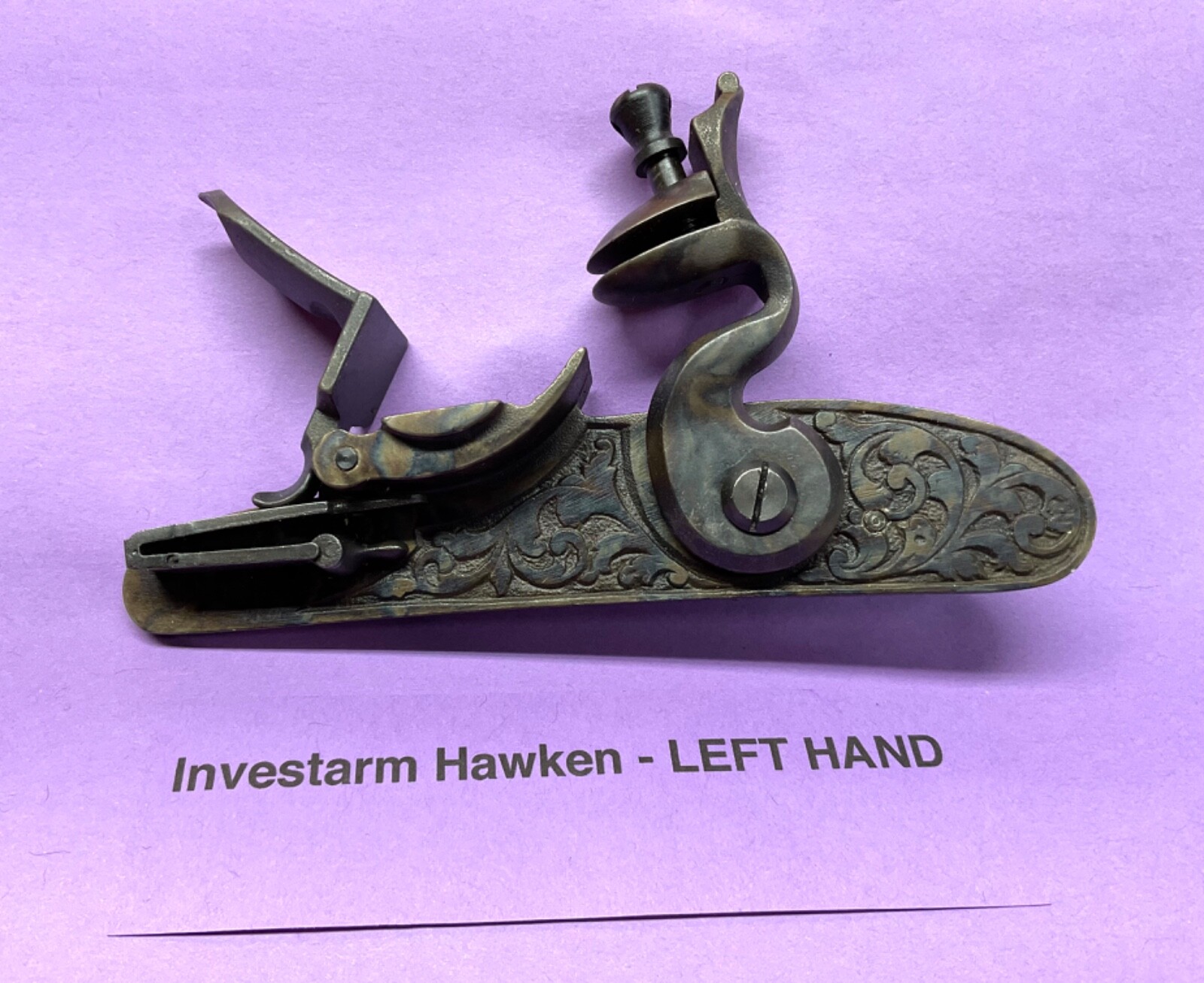 LEFT - New Investarm Gemmer Bridger Hawken Carbine + Lyman - Flintlock Lock