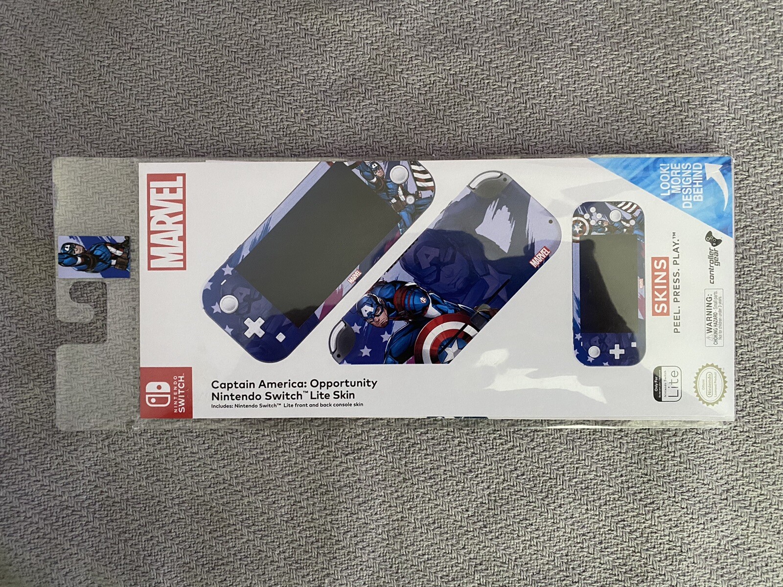 nintendo switch lite Captain America Skin