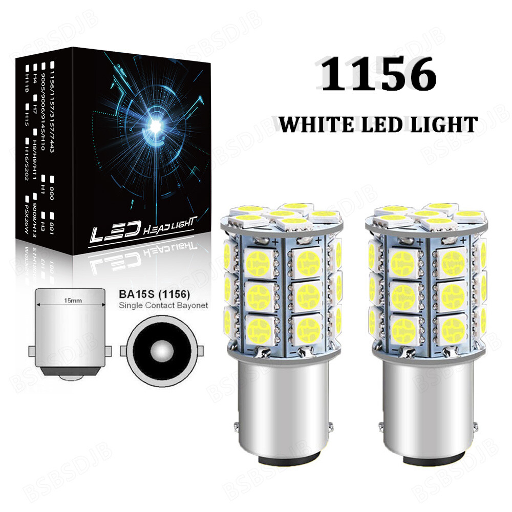 Canbus T15/1156/7440/3156 LED Reverse Backup Light Bulbs Kit 6000K White