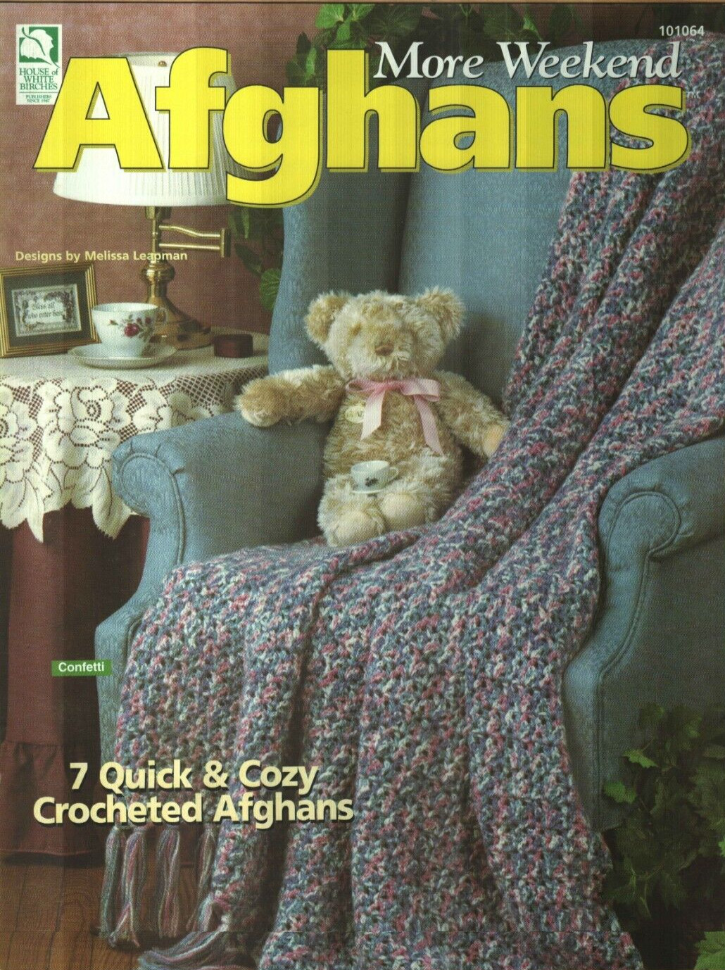 NEW MORE WEEKEND AFGHANS 7 DESIGNS HOME DECOR CROCHET PATTERN BOOK