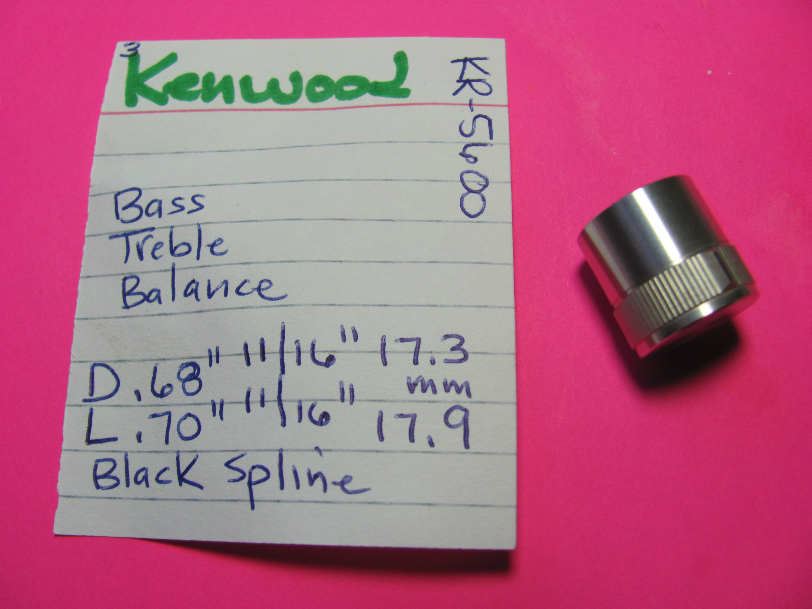 📈 KENWOOD K21-0313-04 BASS TREBLE BALANCE KNOB KR-5600 KR-4600 KR-3600 RECEIVER