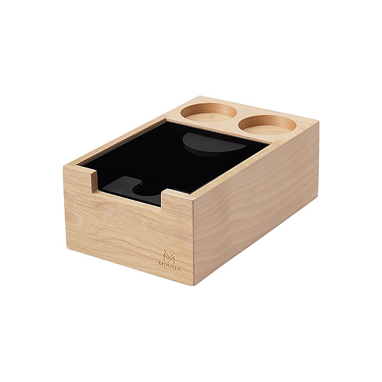 Espresso Knock , Coffee Organizer Knock , Large Wood Tamping Station, Fits fo...
