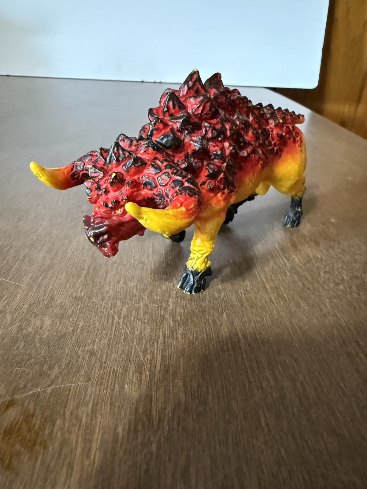 DAMAGED Schleich #42493 Eldrador Creatures FIRE BULL Figure No Tail