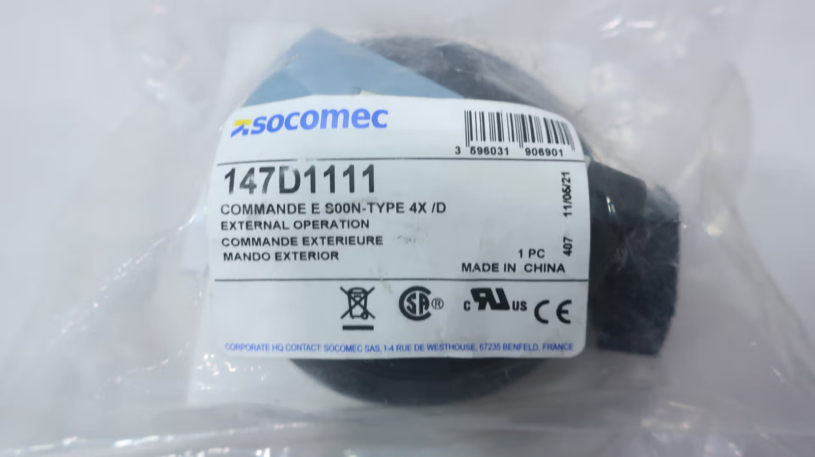 Socomec 147D1111 Rotary Handle