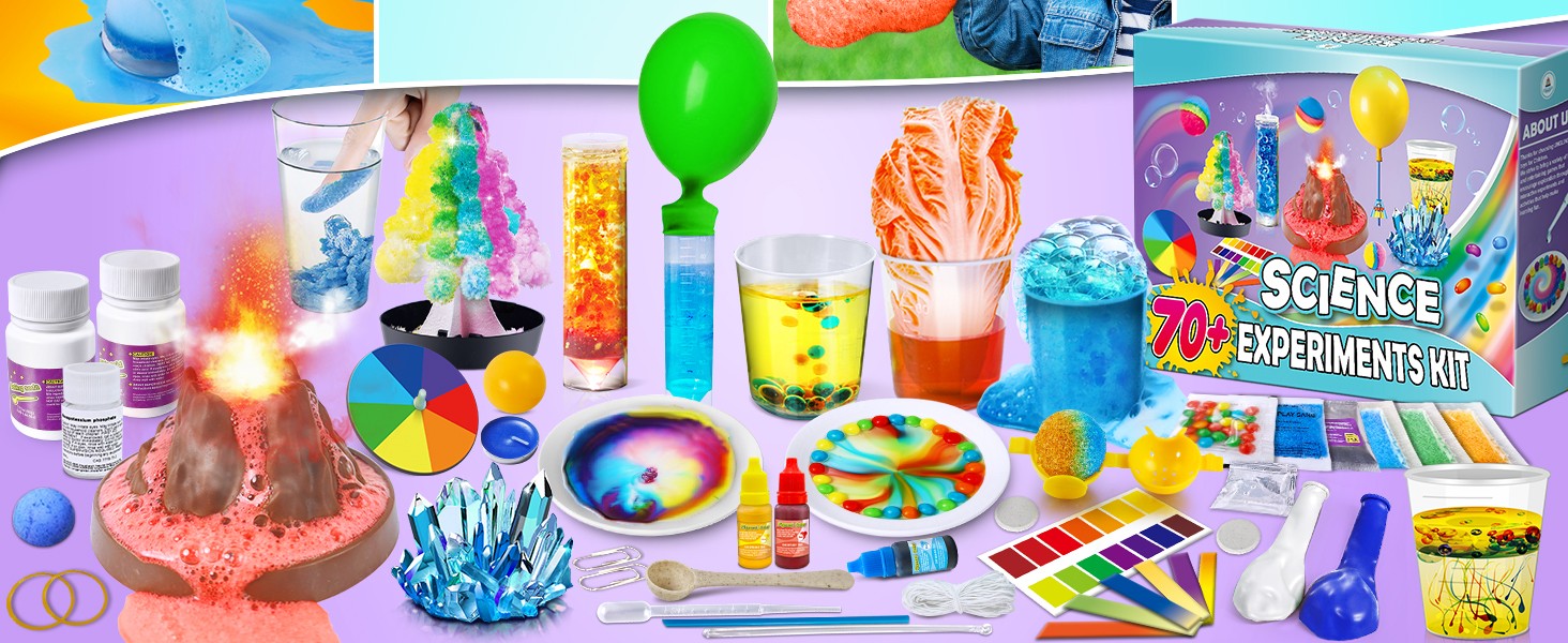 70+ Science Lab Experiments Kit - Kids STEM Activities Educational Scientist Toy