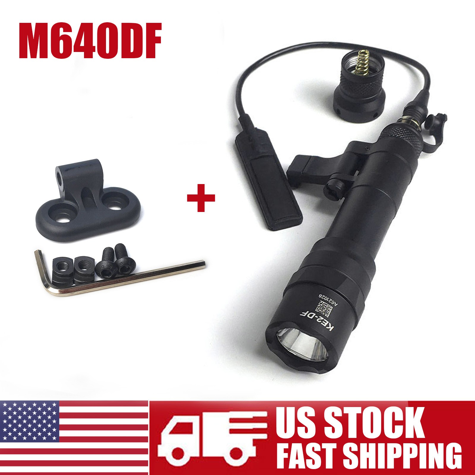 M640DF Tactical Flashlight 1200lm LED Weaponlight For 20mm Rail + Mlok Mount US